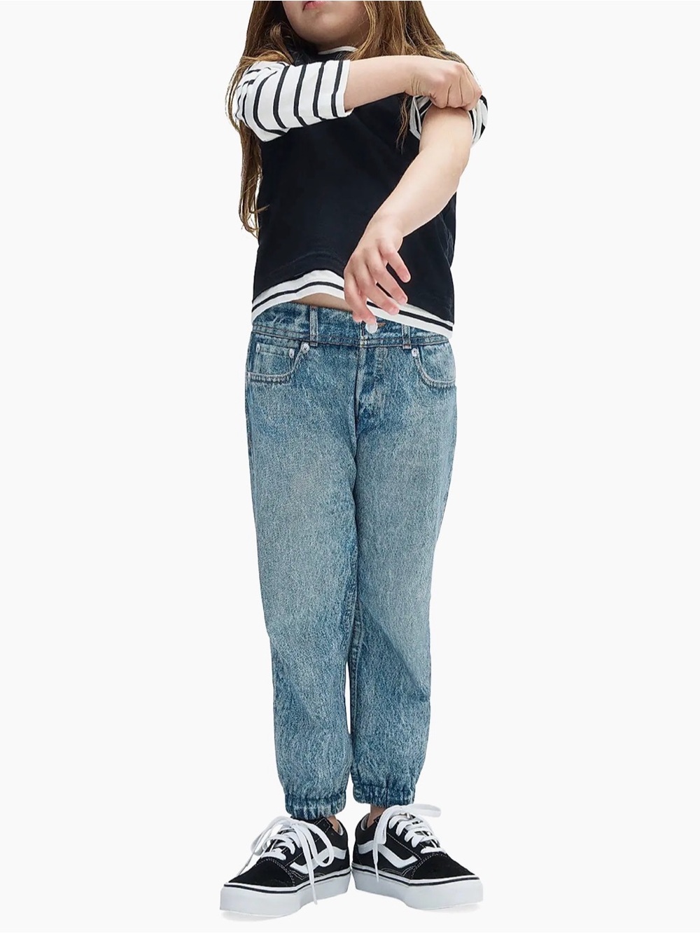 NWT Rag & Bone Mini Miramar Kids Unisex Sweatpant Jogger in Nassau Size 4/5
